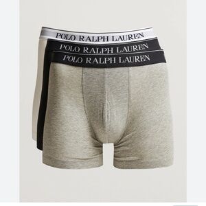 Polo Ralph Lauren 3 pack of stretch cotton boxer briefs in black grey and white